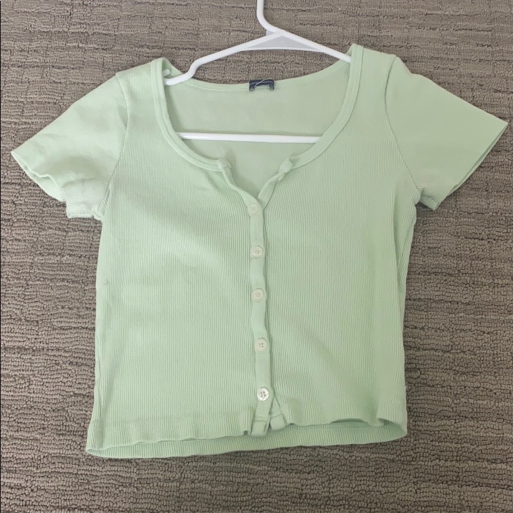 Light greed brandy button up